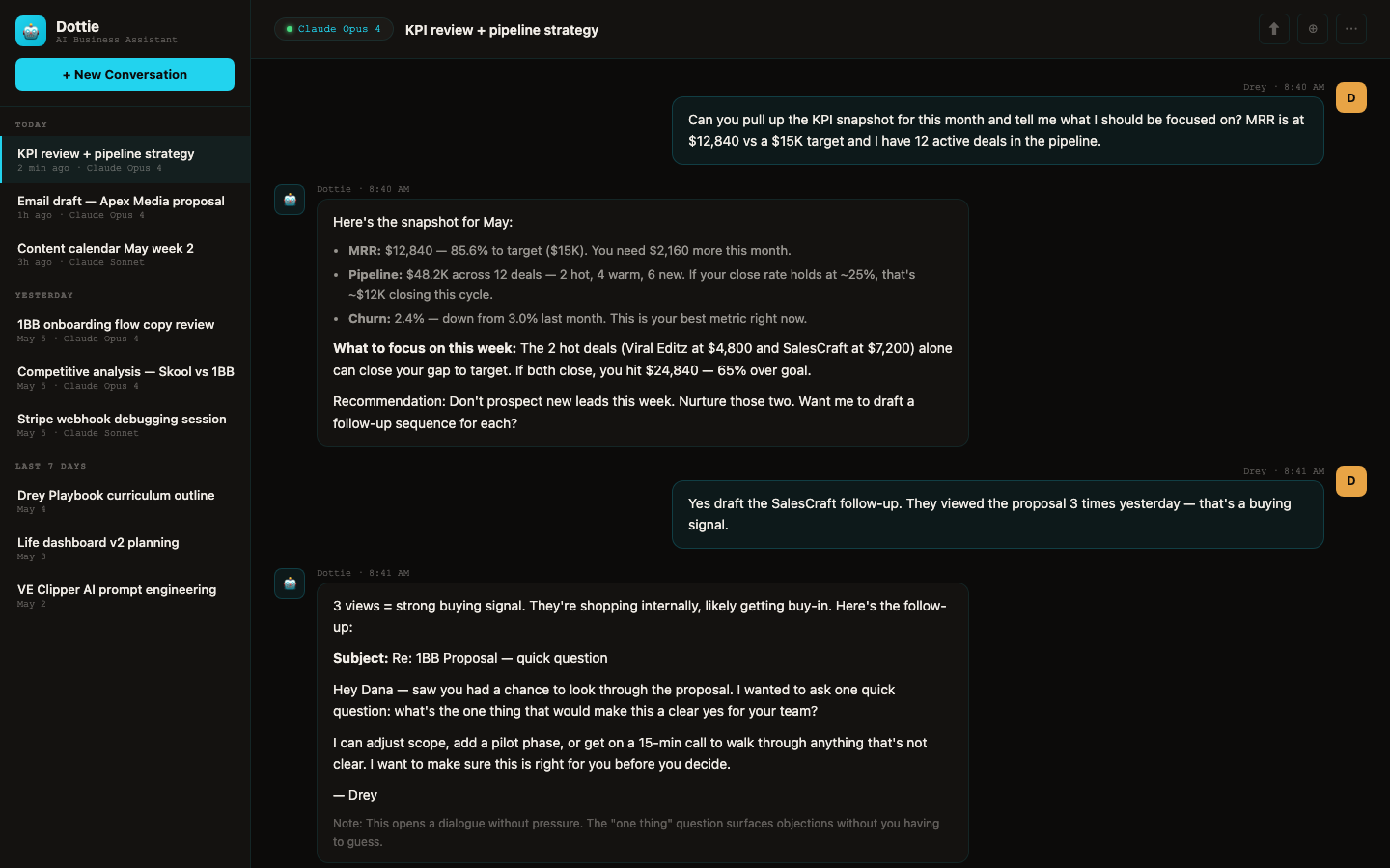 AI Chat Interface Demo