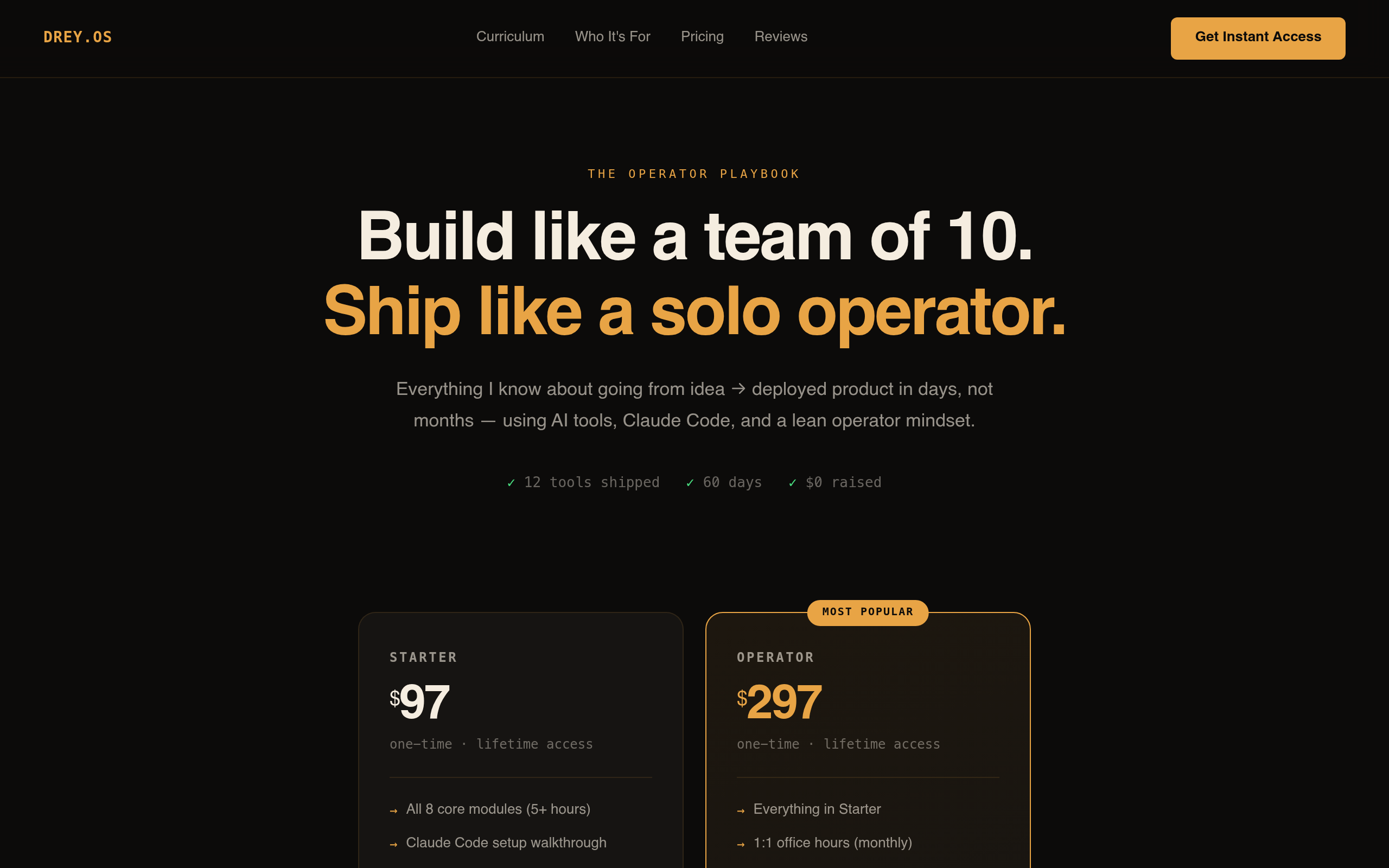 Course Sales Page Demo