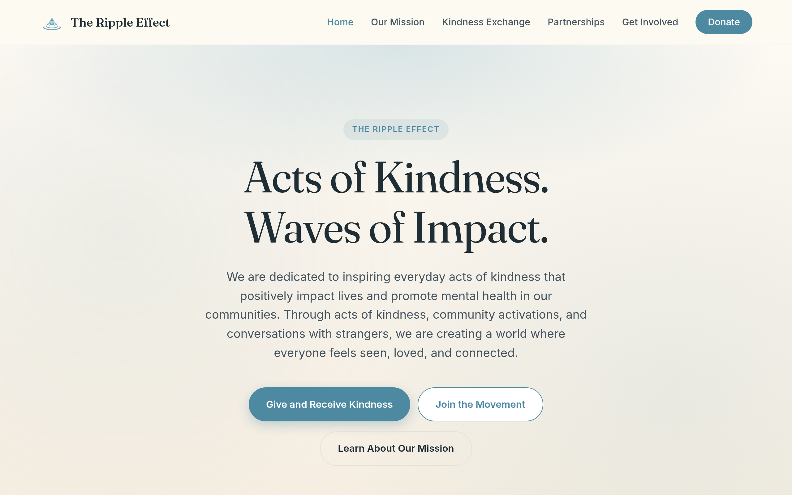 The Ripple Effect — Nonprofit