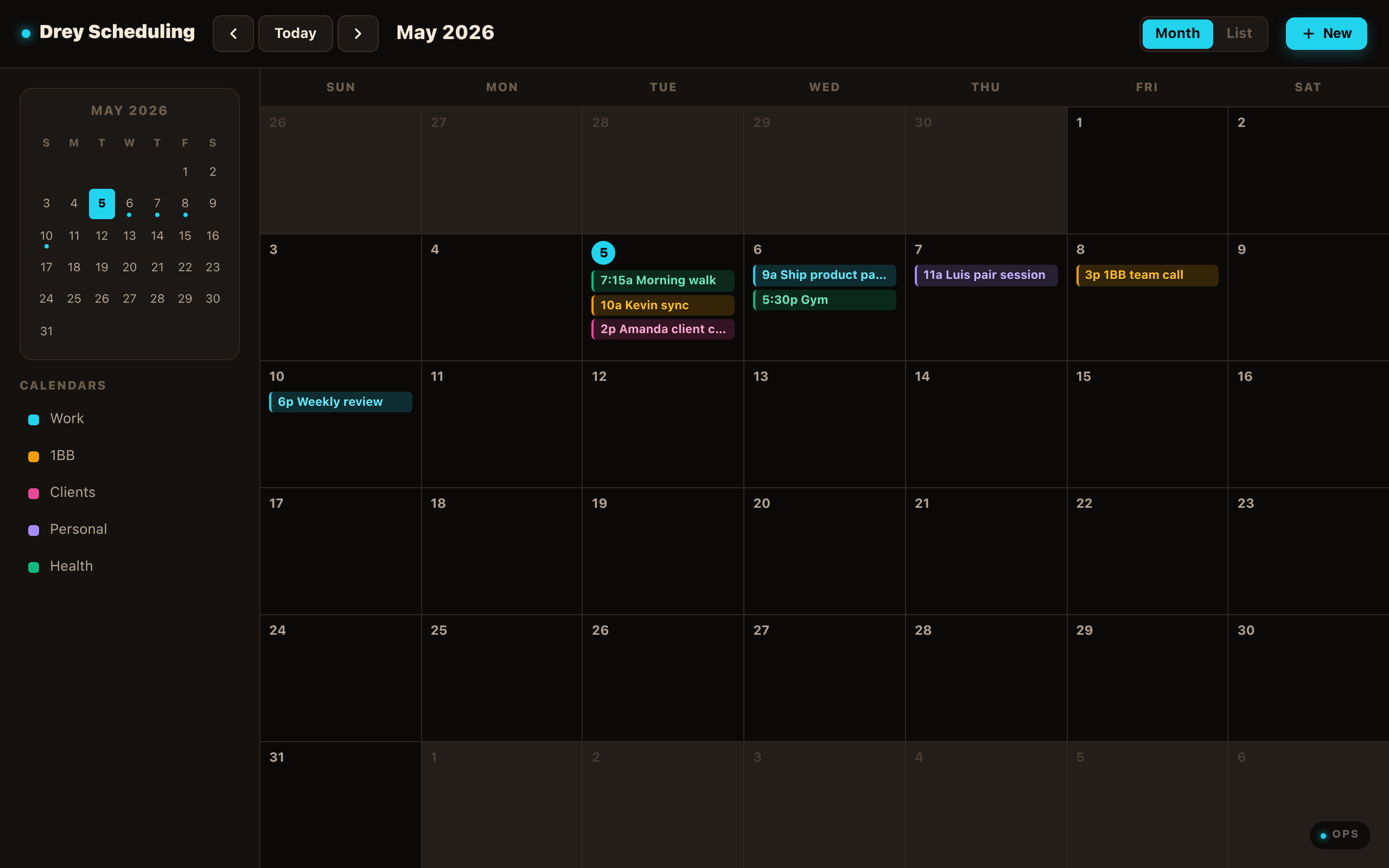 Scheduling Tool